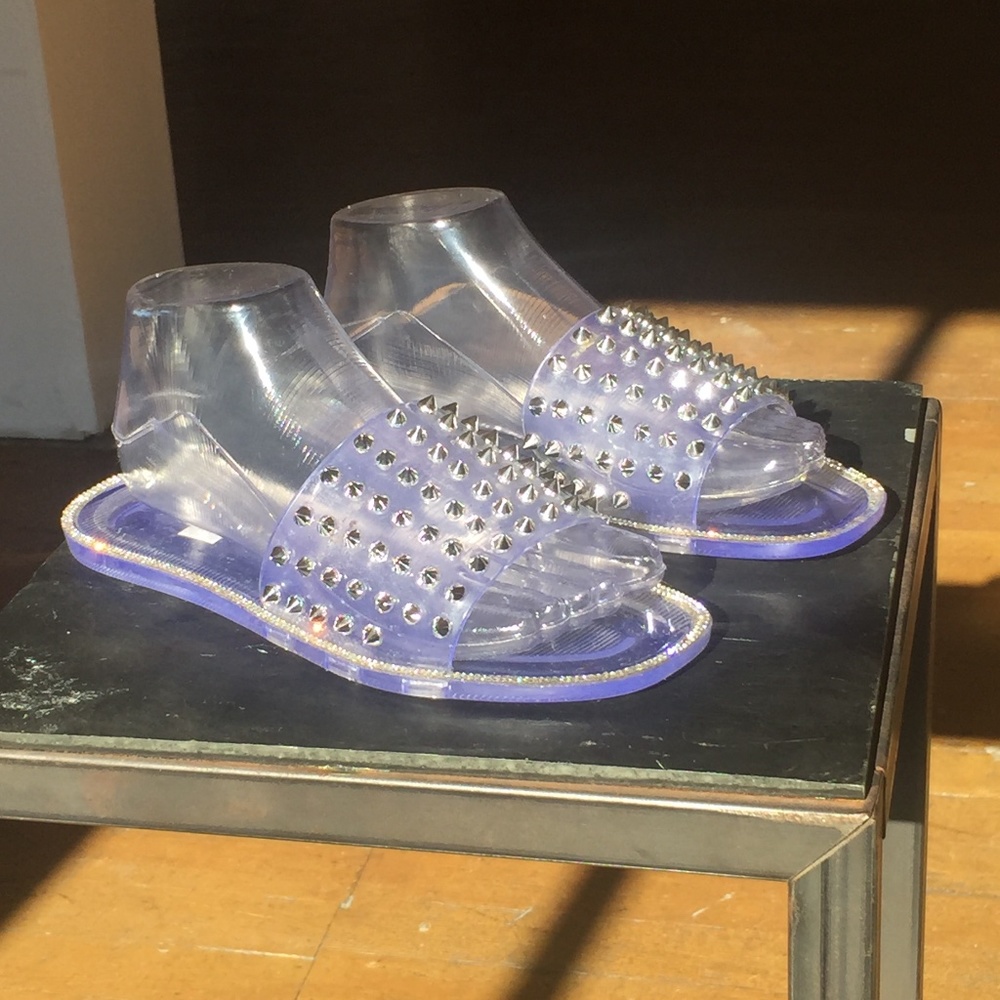 Clear Spiked jelly sandals - Picture 2 of 7